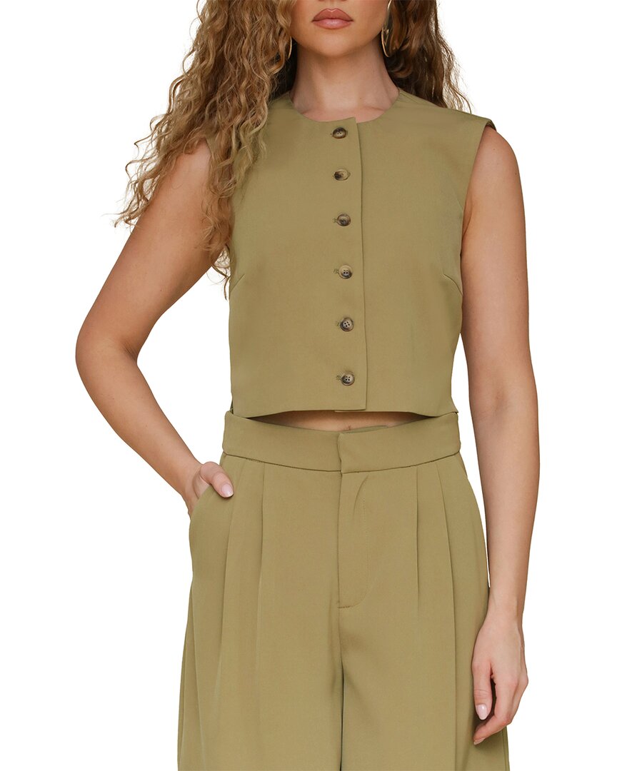 

Укороченный жилет Avec Les Filles Bosy, оливковый