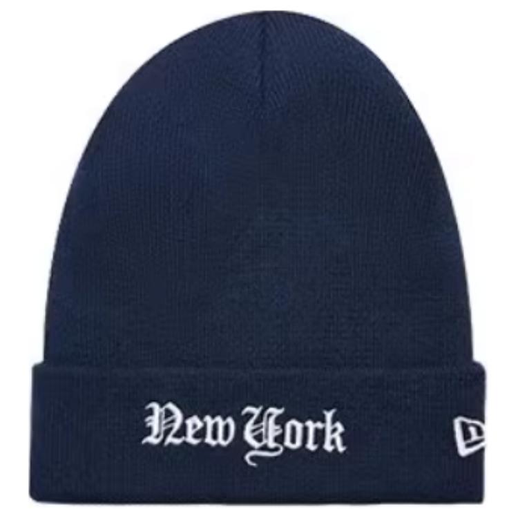 

New Era Акриловая вязаная шапка унисекс темно-синяя, Navy Blue