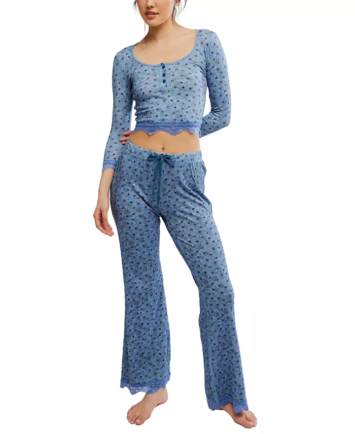 

Женский пижамный комплект Stolen Dance Classic Fit Free People, синий
