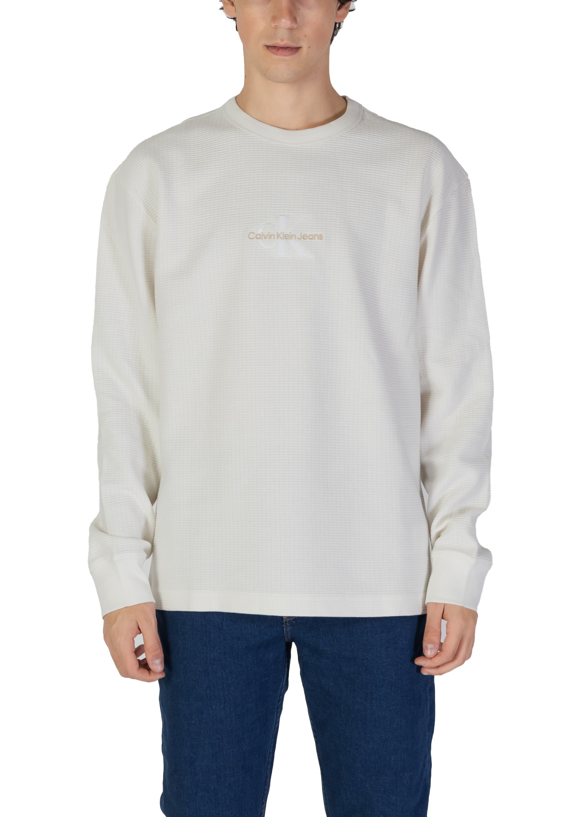 

Свитшот мужской Calvin Klein Jeans с логотипом бренда, белый