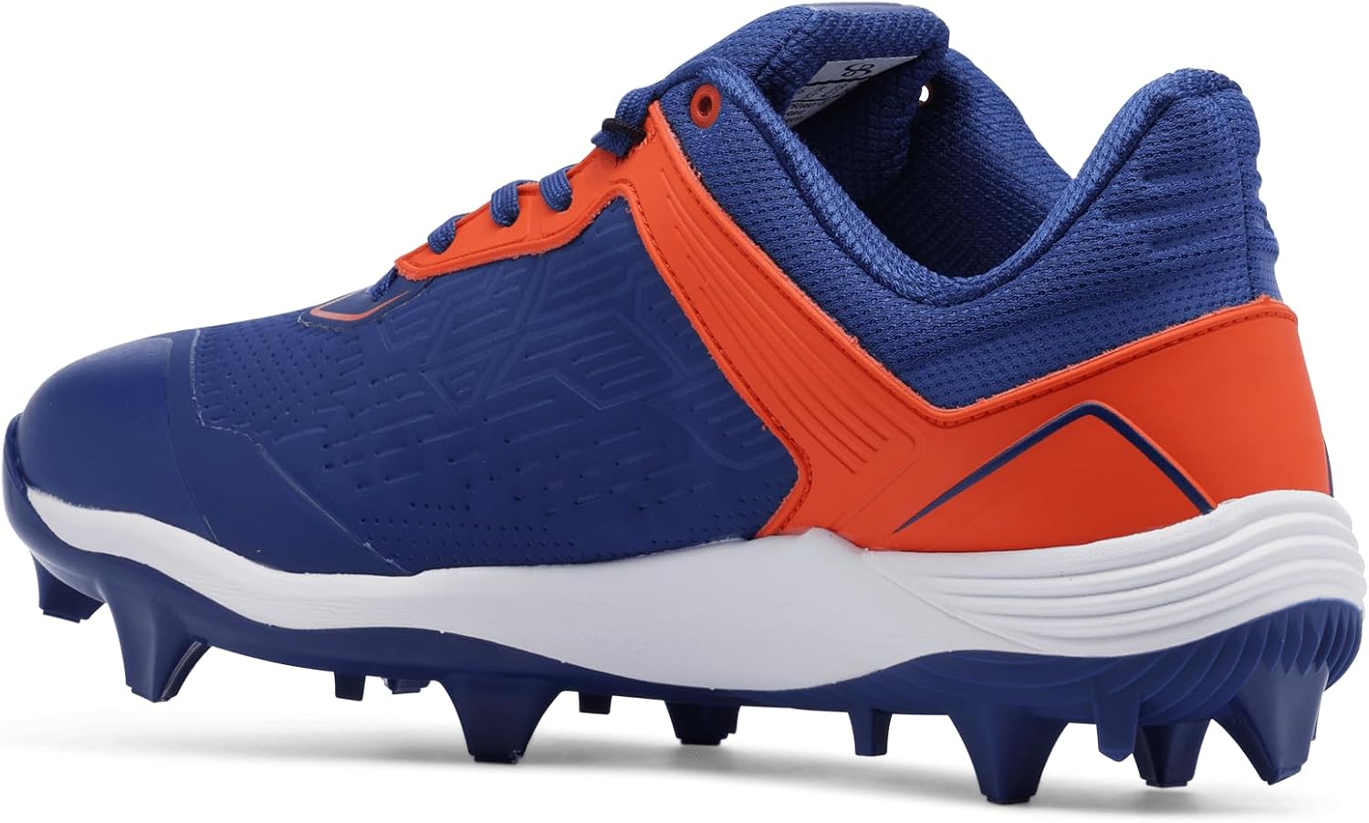 Бутсы Boombah Viper Pro для мужчин с формованной подошвой - несколько вариантов цвета - разные размеры, синий/оранжевый — фото 2