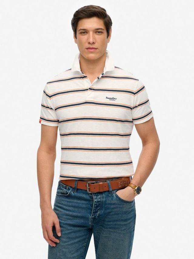 

Хлопковая поло с коротким рукавом Regular Fit Superdry, Brilliant White/Multi