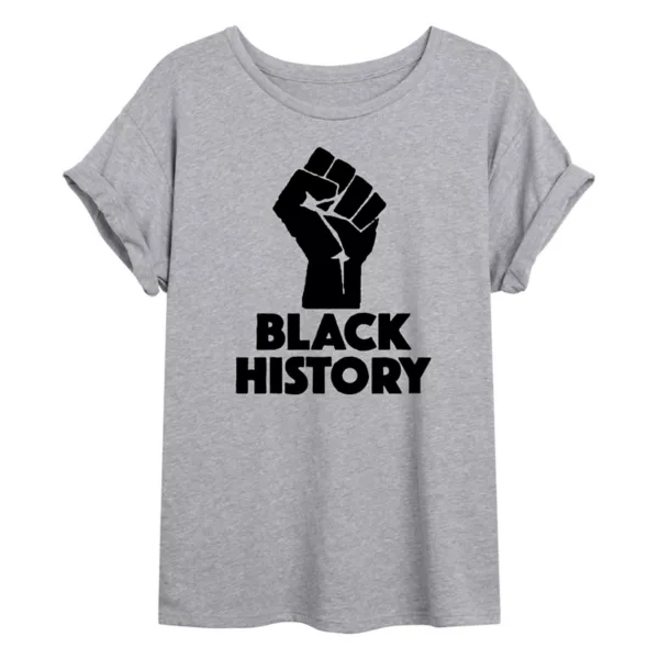 

Черная худи с принтом Black History для подростков Licensed Character, серый