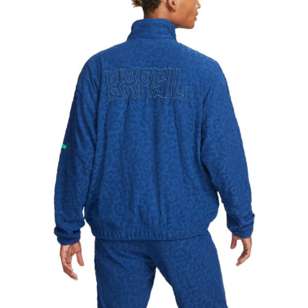 Куртка Nike French Terry Football Tracksuit Jacket, синий — фото 2