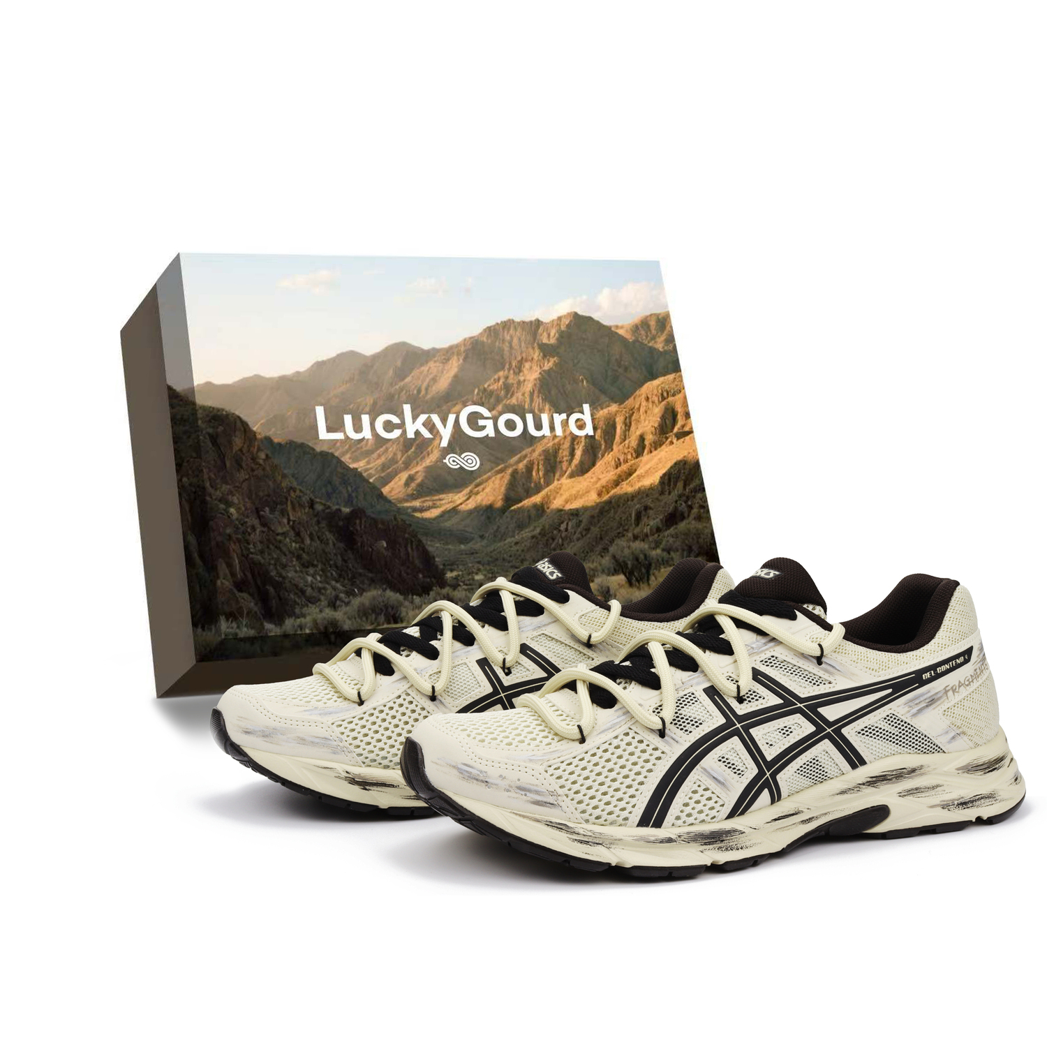 

Gel Contend 4 устойчивые к истиранию, дышащие, легкие низкие повседневные кроссовки unisex beige gray ASICS, Ecru