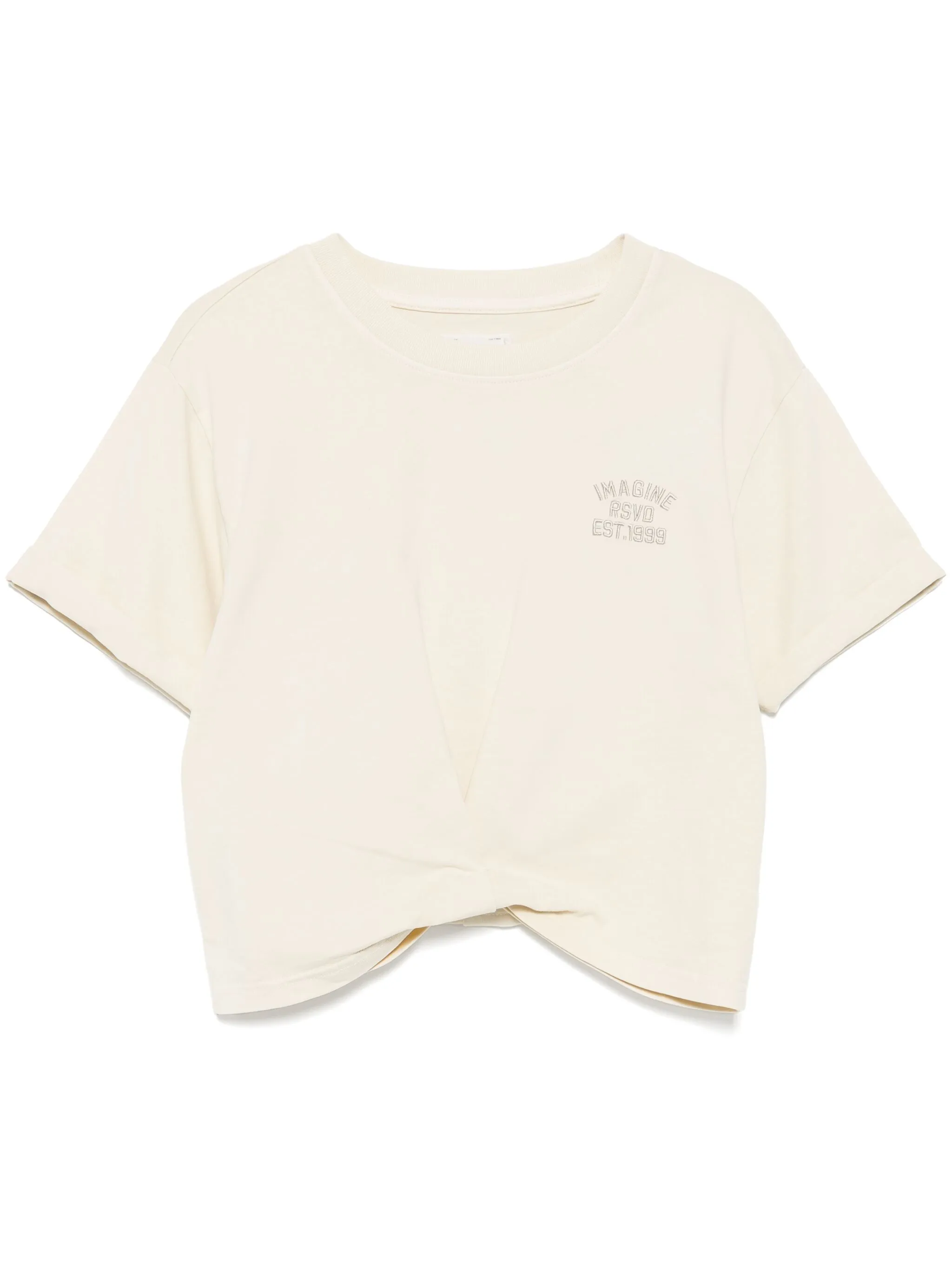 

Футболка с вышивкой Izzue, бежевый