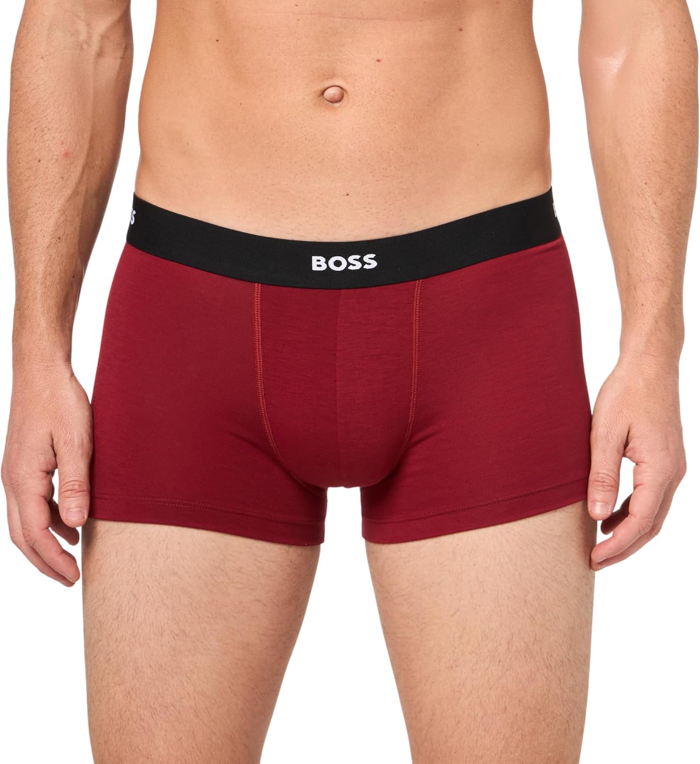 BOSS мужские сезонные трусы 3 шт, Dark Red, Forest Green, Bright Blue — фото 2