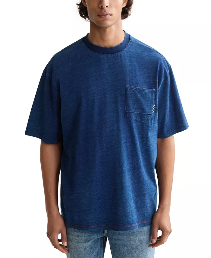 

Мужская футболка с потертым карманом SCOTCH & SODA, синий