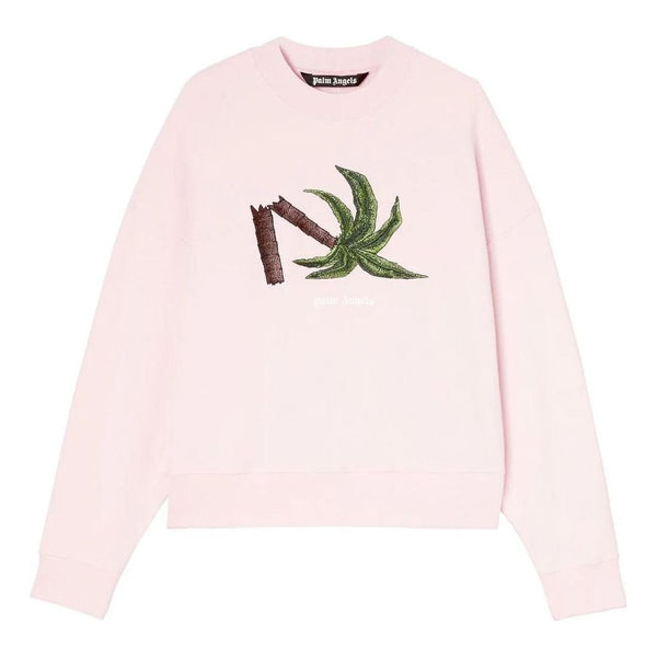 

Толстовка ss22 broken palm crew 'pink green' Palm Angels, розовый