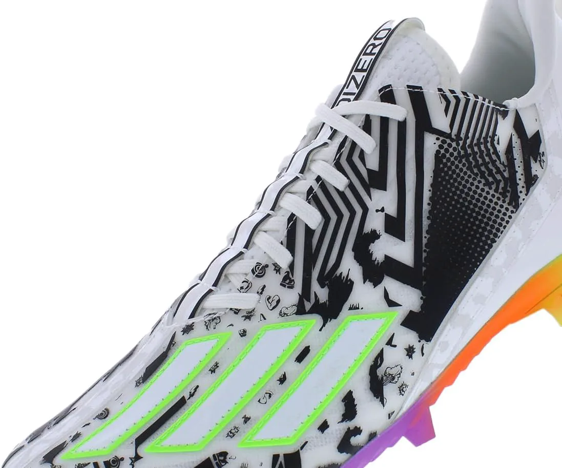 Футбольные бутсы Adidas Adizero 2 для мужчин, белый/зеленый/черный — фото 3