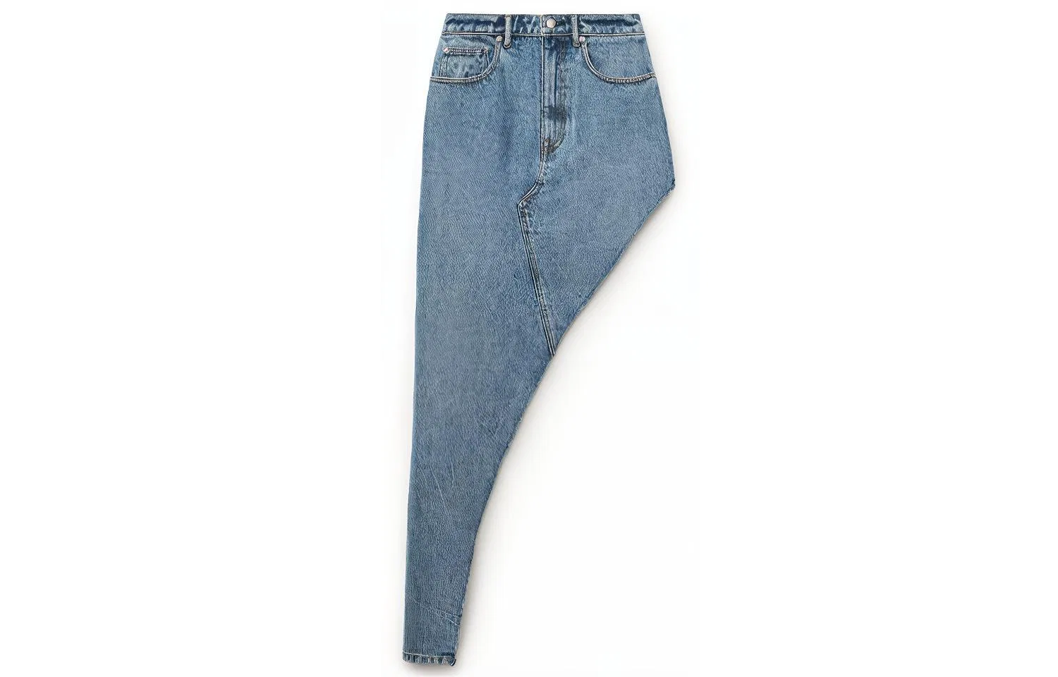 Джинсовая длинная юбка женская винтажная medium blue Alexander Wang, Vintage Medium Blue
