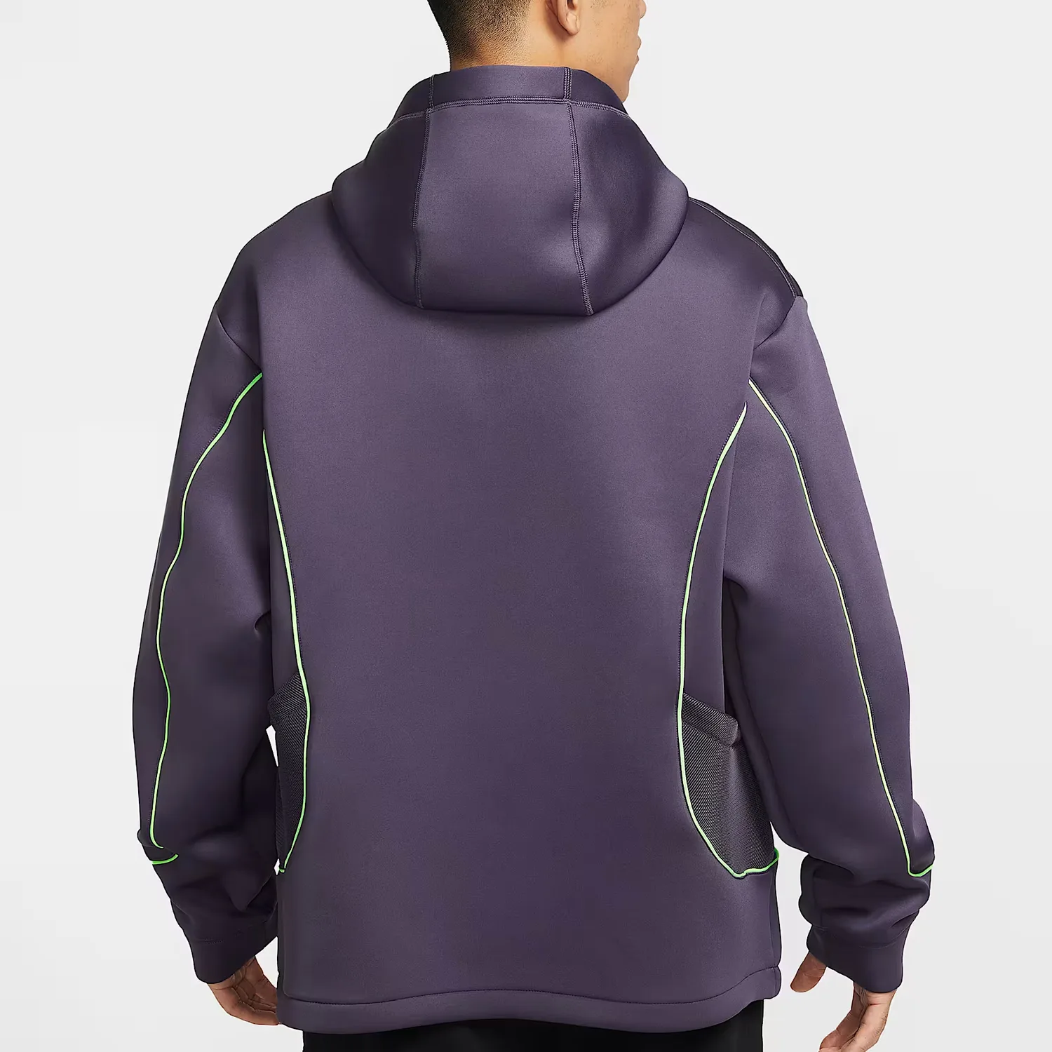 Project F.R.O.G. мужская худи с сетчатыми вставками Nike, Dark Purple/Bright Blue/Voltage Green/Bright Purple — фото 4
