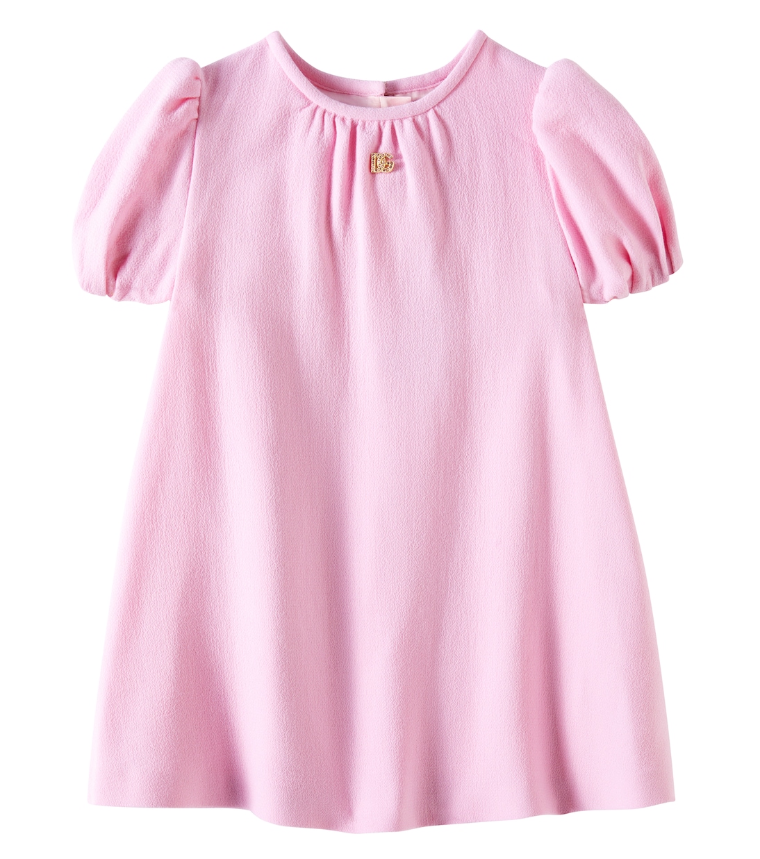 

Платье из собранной шерсти Dolce&Gabbana Kids, Rosa Confetto Chiaro