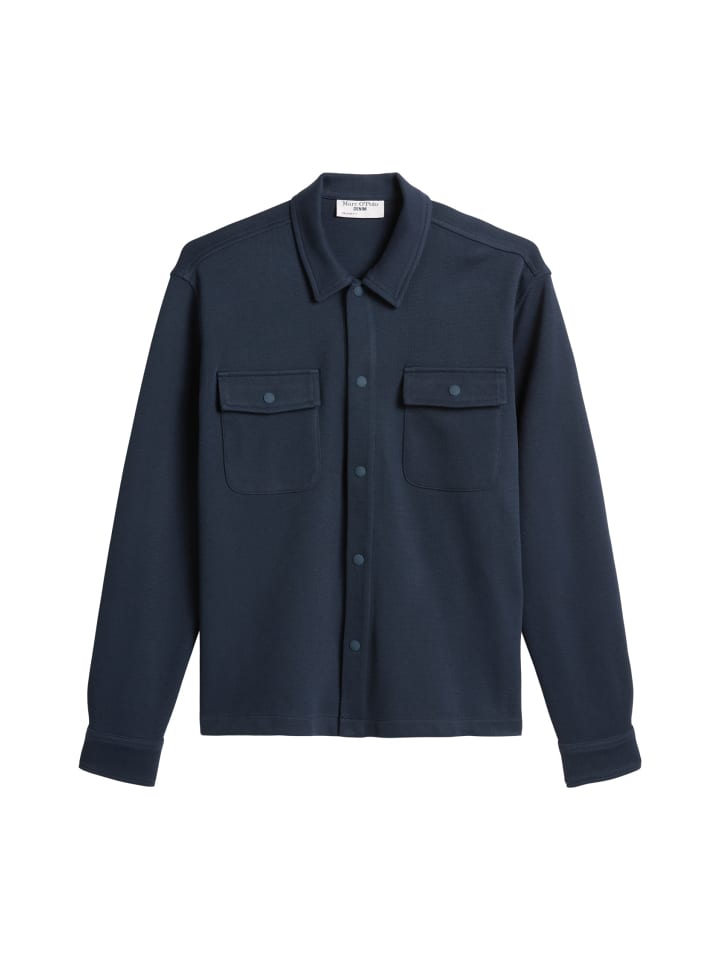 

Marc O'Polo DENIM Свободная спортивная рубашка темно-синего и бирюзового цвета