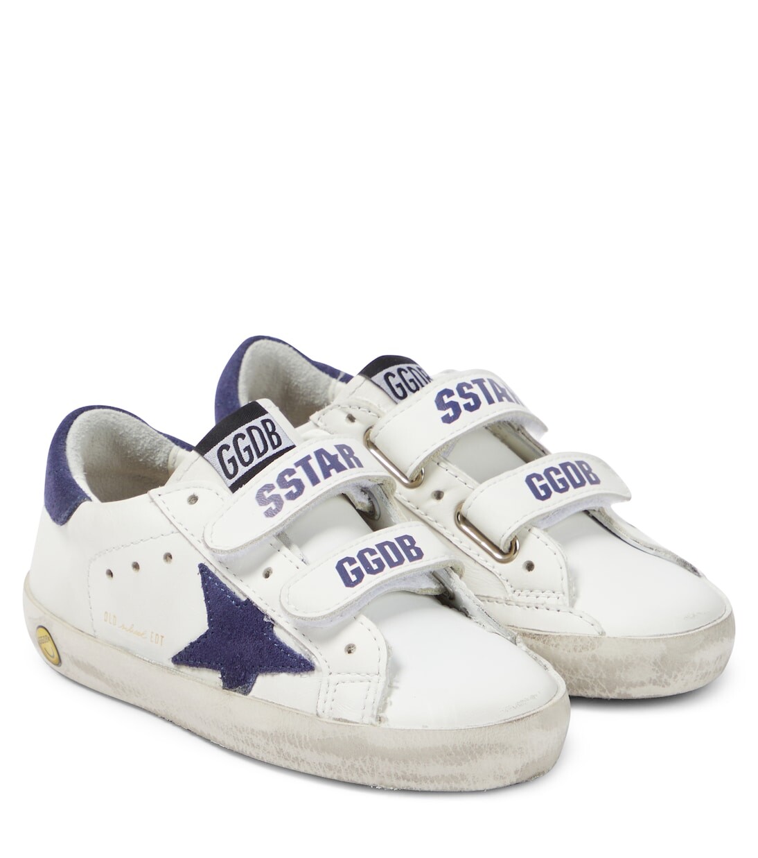 

Кожаные кроссовки old school Golden Goose Kids, белый