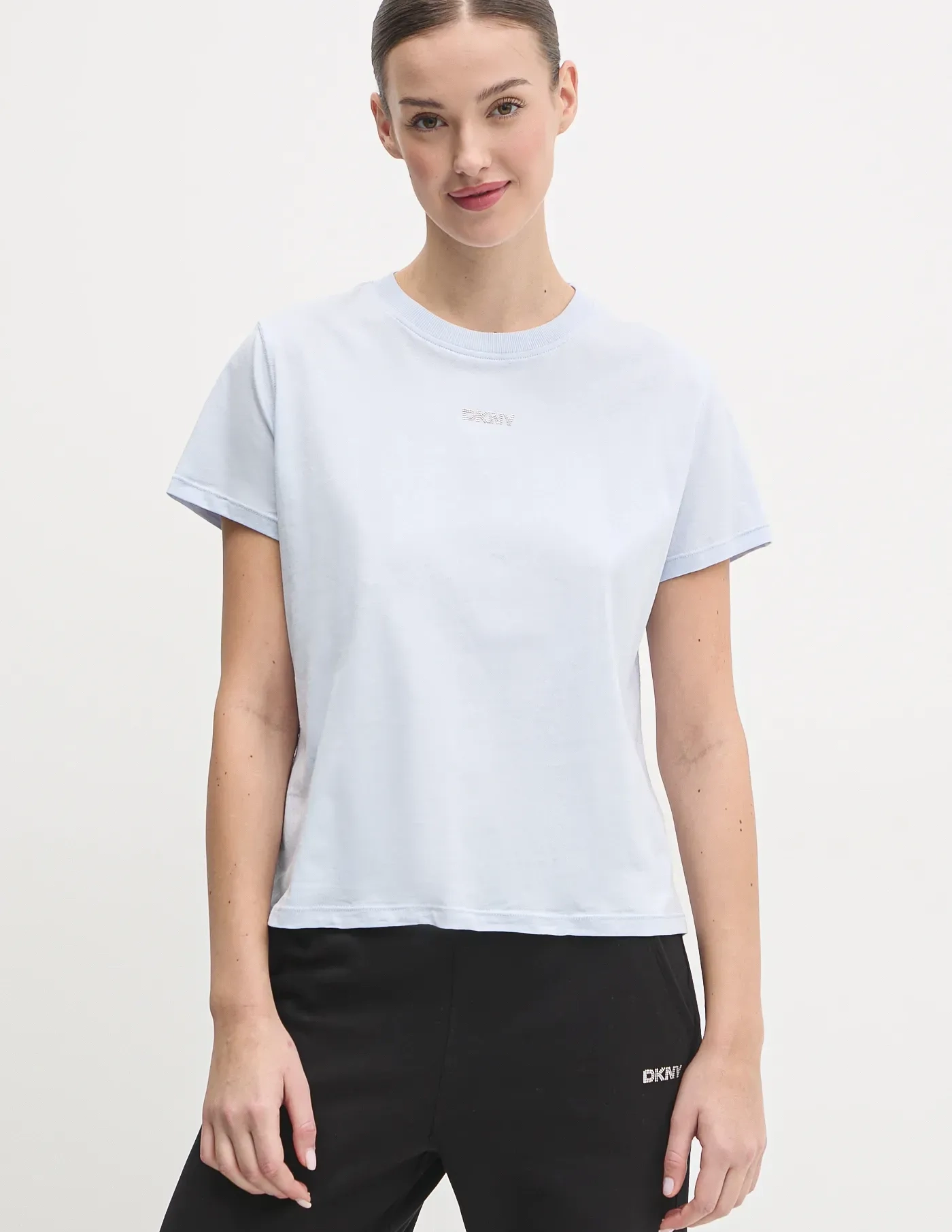 

Хлопковая футболка Dkny, синий