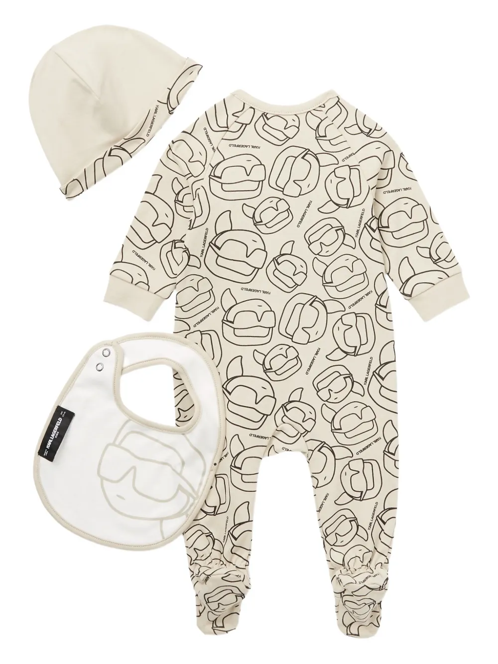 

Комплект из комбинезона KARL LAGERFELD KIDS, нейтральный