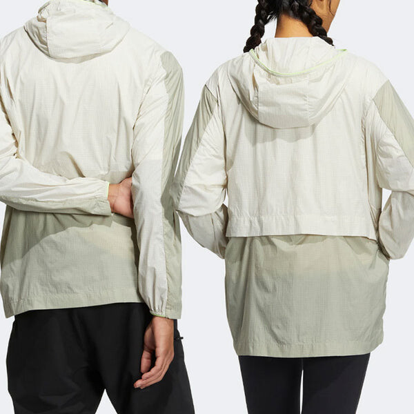 Куртка adidas TERREX U VOYG LIGHT WB Outdoor Sports Hooded Jacket Couple Style light grey, мультиколор — фото 3