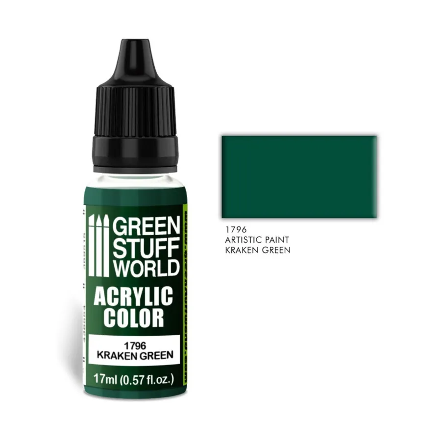 

Кракен Зеленый, Paint - Acrylic Color Paint - 17ml (Green Stuff World)