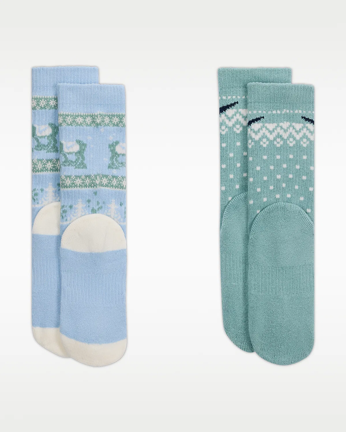 Детские носки Dri-FIT Fairisle Crew (2 пары) Nike, Light Armory Blue — фото 3