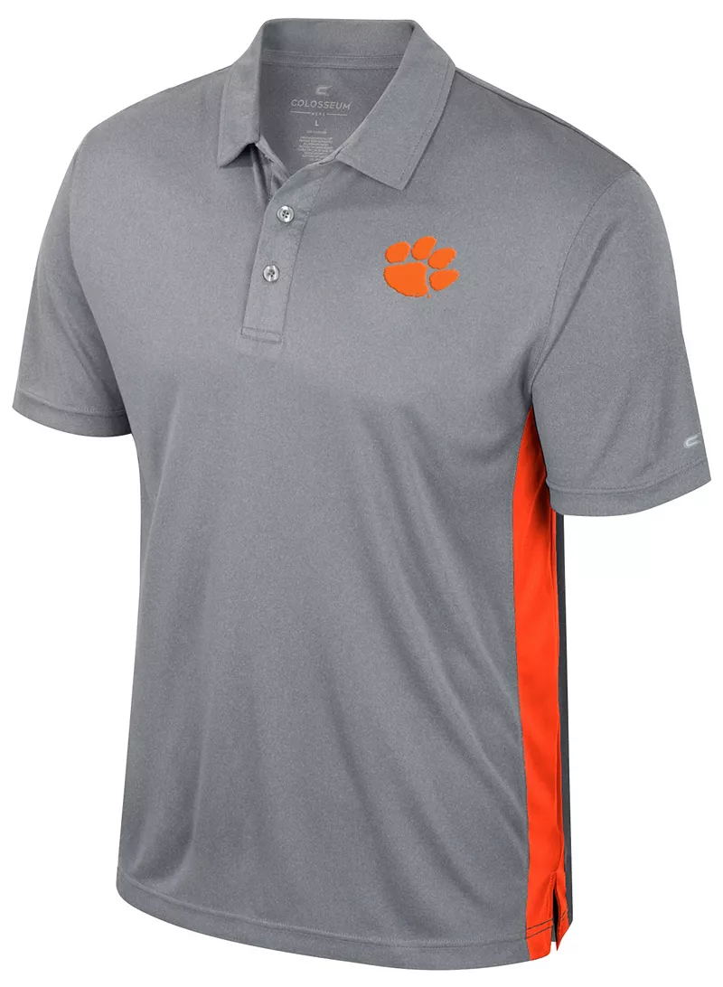 

Мужская футболка-поло Colosseum Clemson Tigers Heather Grey