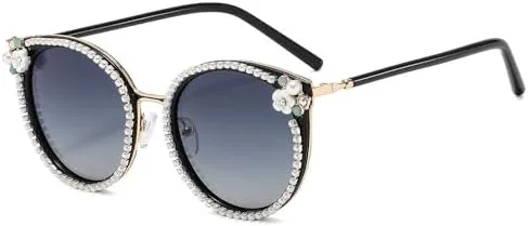 

Новые винтажные круглые солнцезащитные очки для женщин, версия 2027-2024, без оправы, с градиентным переходом цвета, защита от УФ-излучения UV400 MTZJH, Black