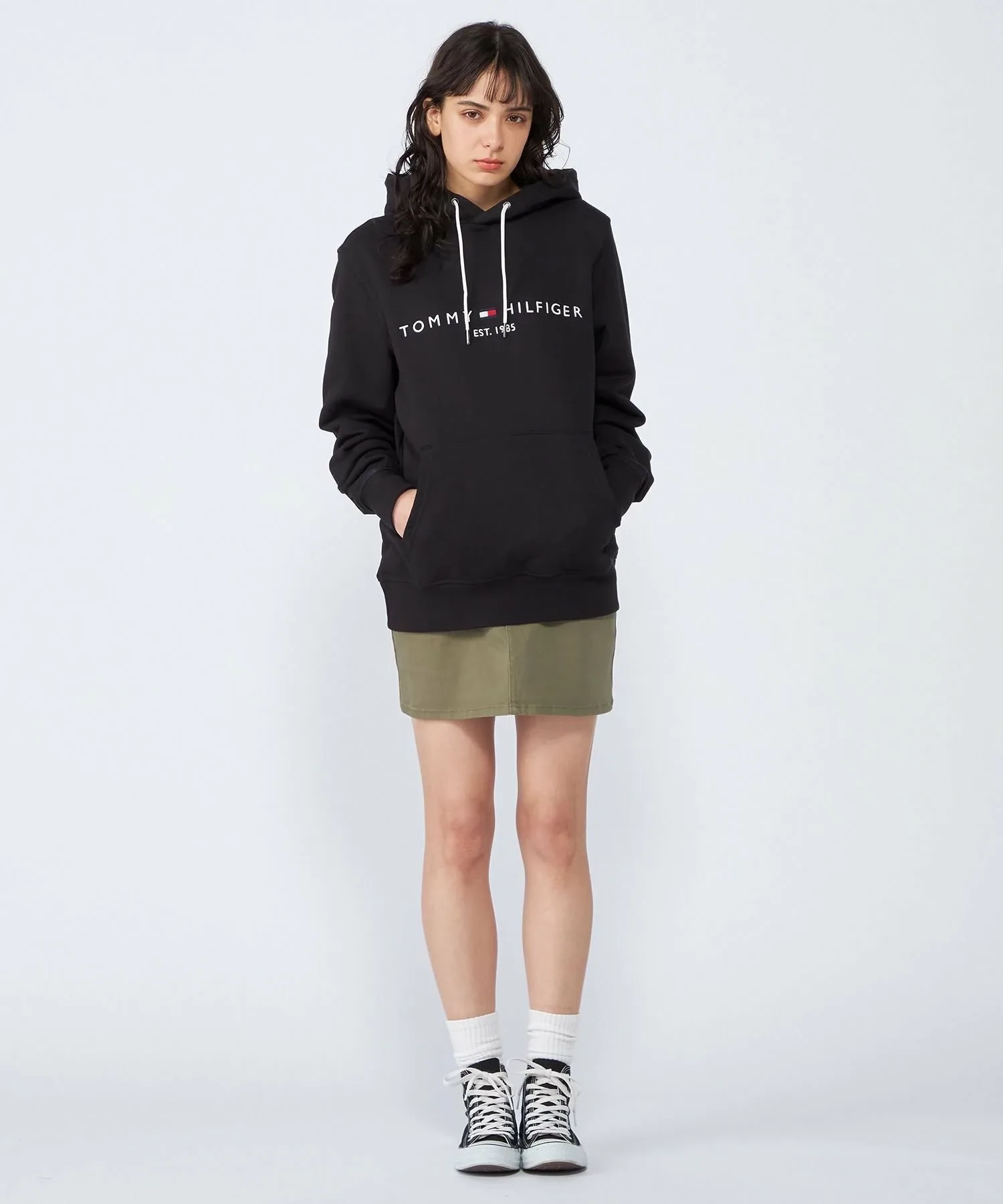 Толстовка с вышитым логотипом TOMMY HILFIGER, Black BDS — фото 3