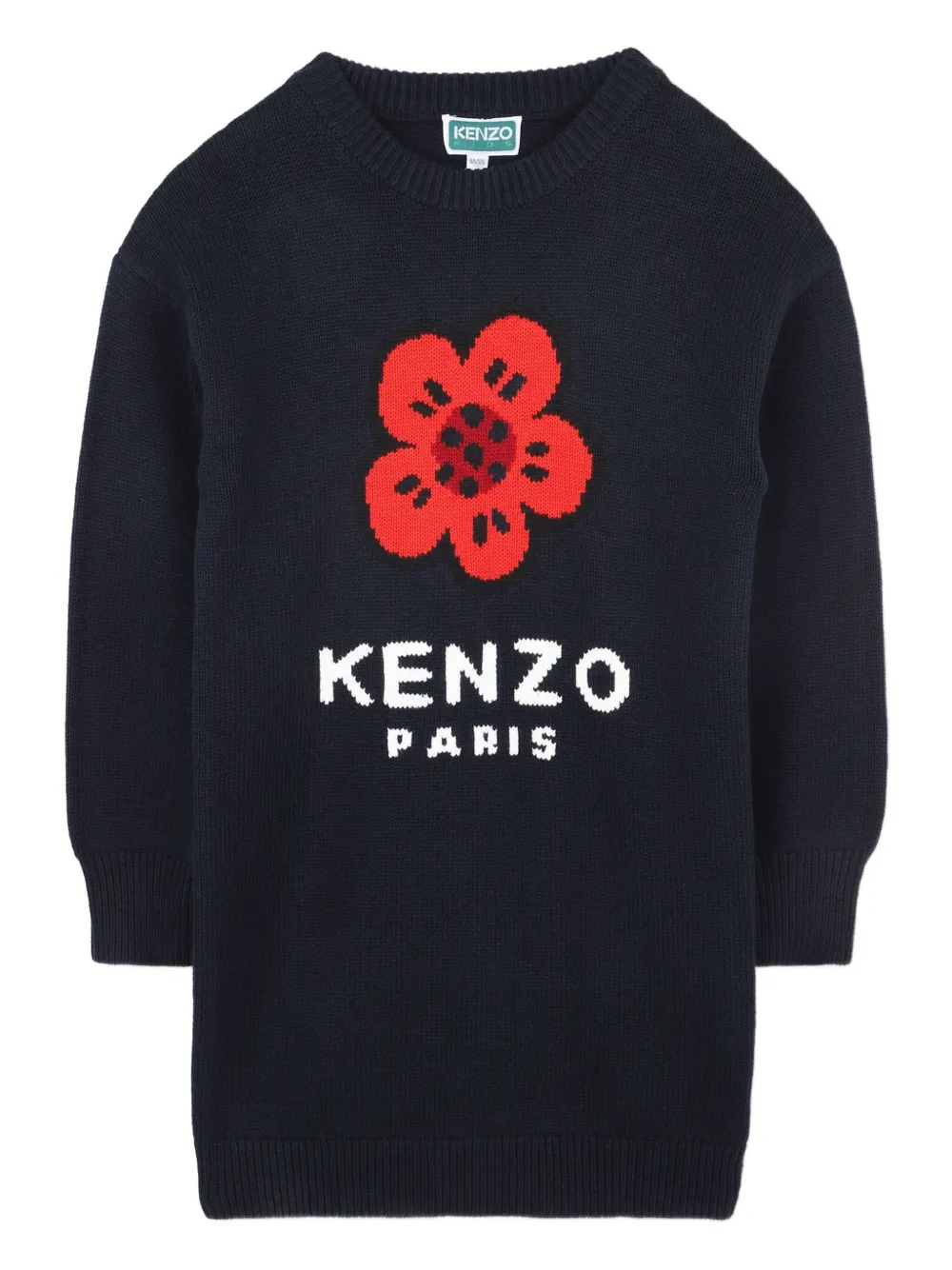 

Трикотажное платье Boke Flower Kenzo Kids, синий