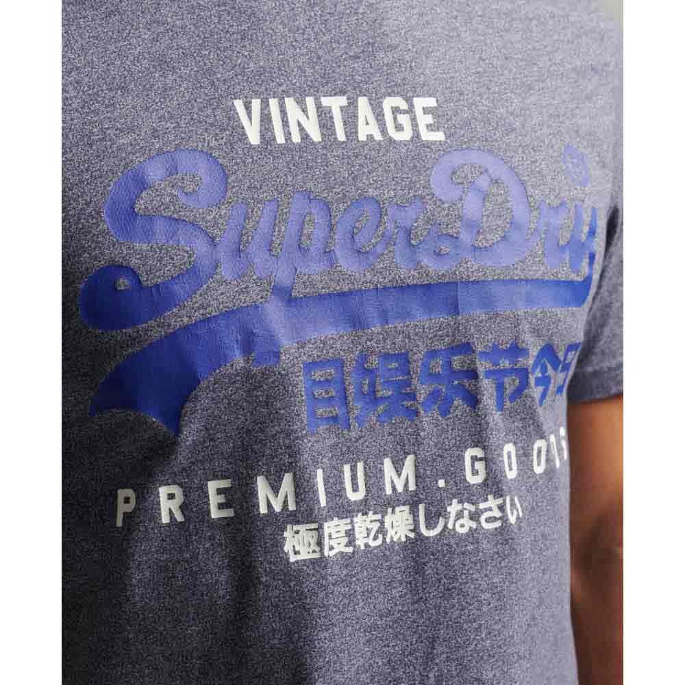 Футболка Superdry Classic Vintage Logo Heritage, серый — фото 2