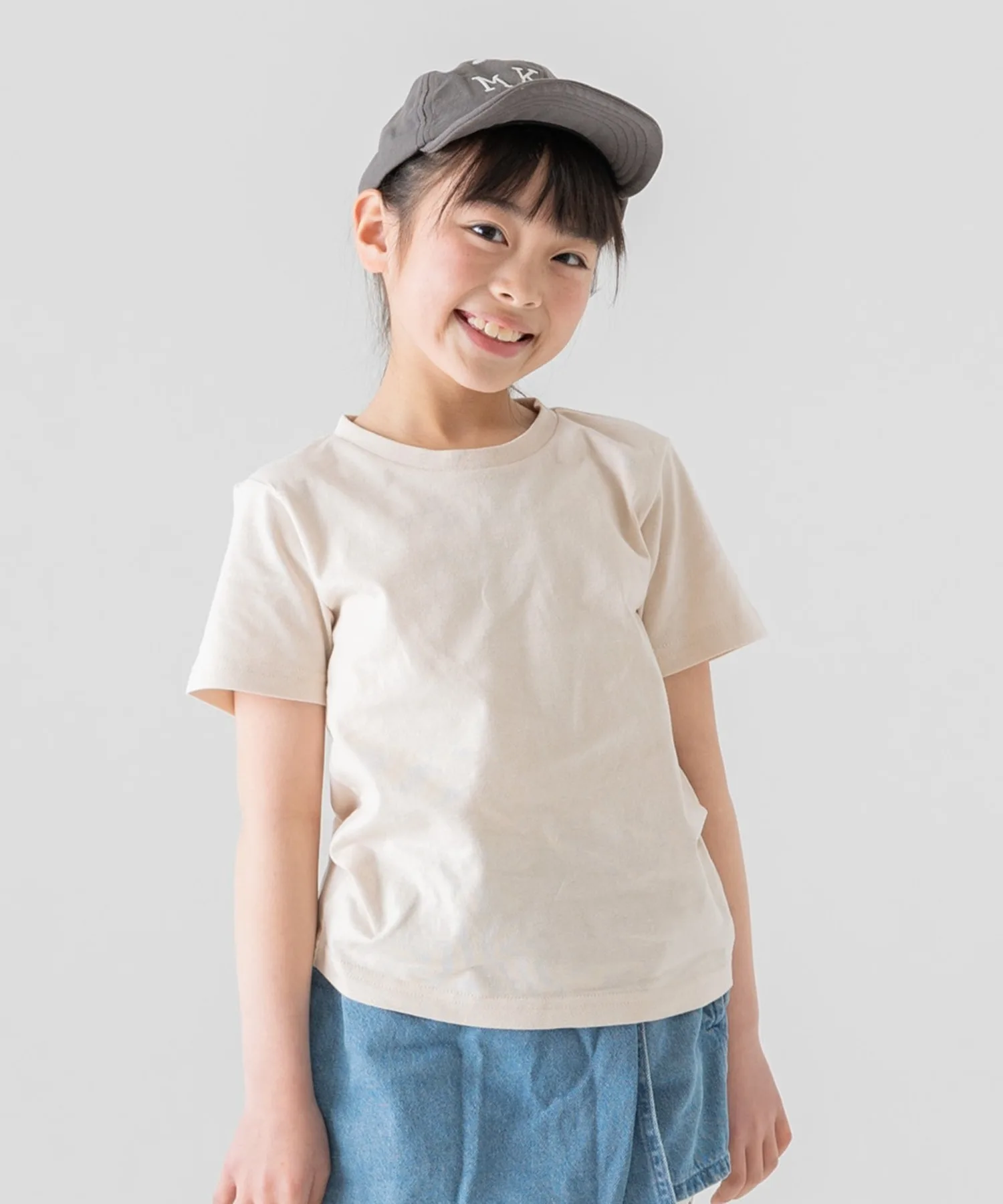 Детская футболка из 100% хлопка chil2 Plain T-shirt кремовая