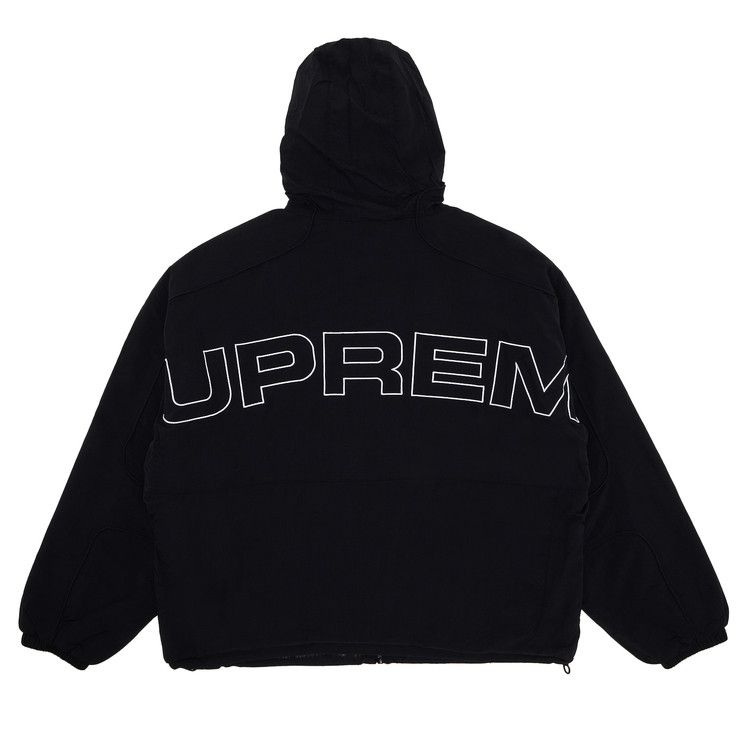 Спортивная куртка Supreme Faux Fur Reversible Hooded Track Jacket, Black — фото 2