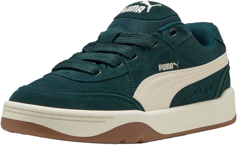 Мужские кроссовки PUMA Park Lifestyle Sk8 с шнуровкой для повседневной носки - зеленые — фото 2
