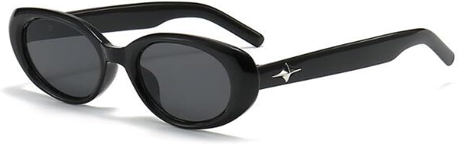 

Солнцезащитные очки с овальной оправой Солнцезащитные очки вогнутой формы Фотосъемка Солнцезащитные очки «кошачий глаз» Защита от солнца Солнцезащитные очки FUC, Black Frame Black Gray Flakes