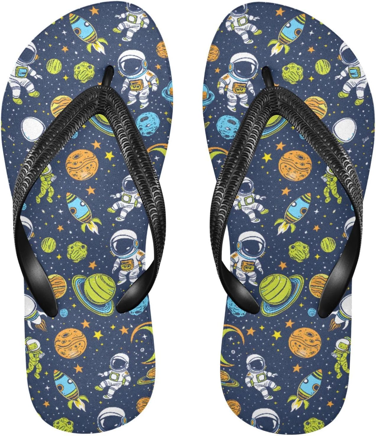 

Сланцы MNSRUU для женщин и мужчин с изображением астронавтов и планет, женские шлепанцы, мужские сандалии, душевые тапочки, летние нескользящие сланцы для плавания, пляжа и ванной, Astronauts I8250