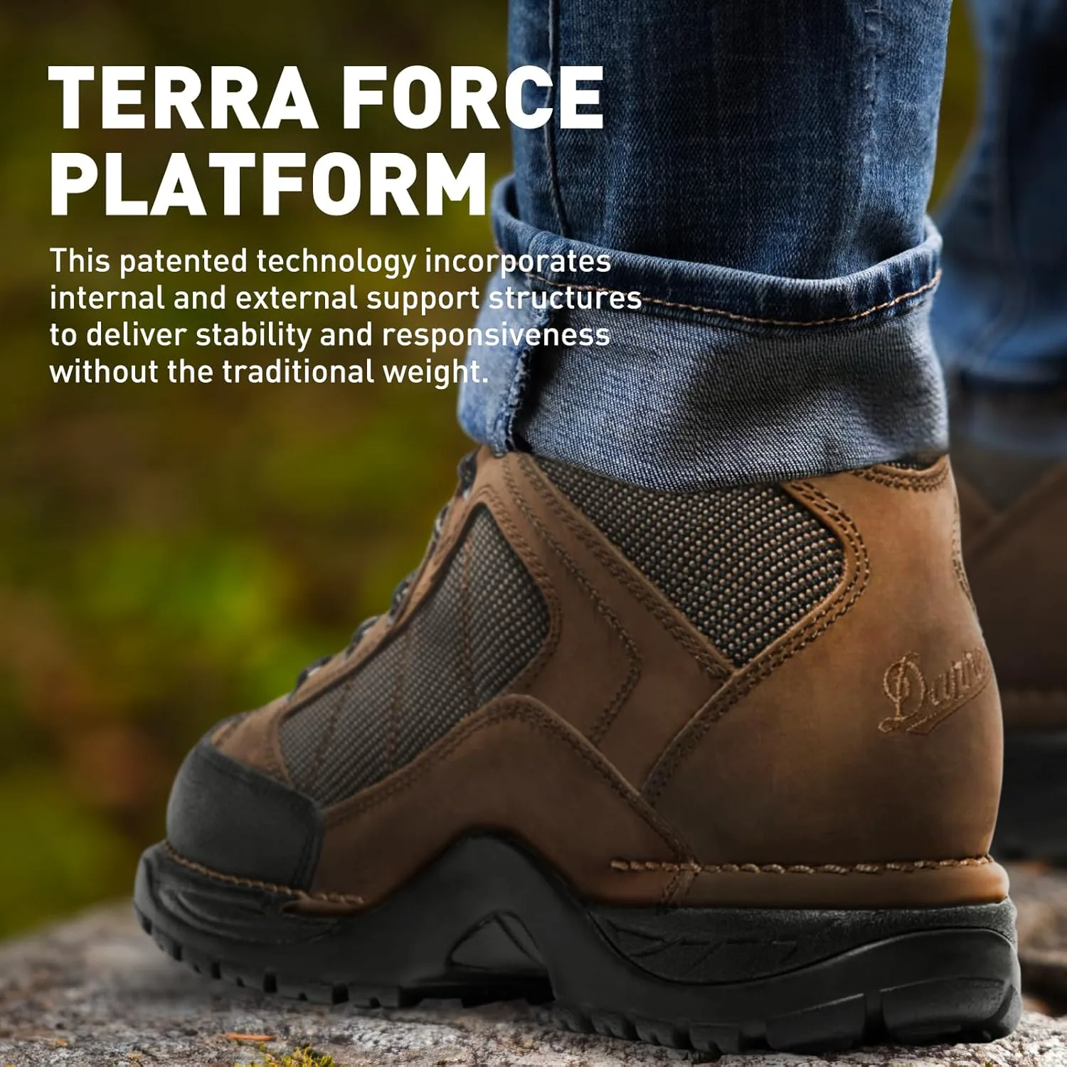 Мужские водонепроницаемые походные ботинки Danner Radical 452 с подошвой 5,5” из шлифованной нубуковой кожи, носком, устойчивым к царапинам, дышащим материалом Gore-Tex и противоскользящей подошвой, темно-коричневый — фото 4
