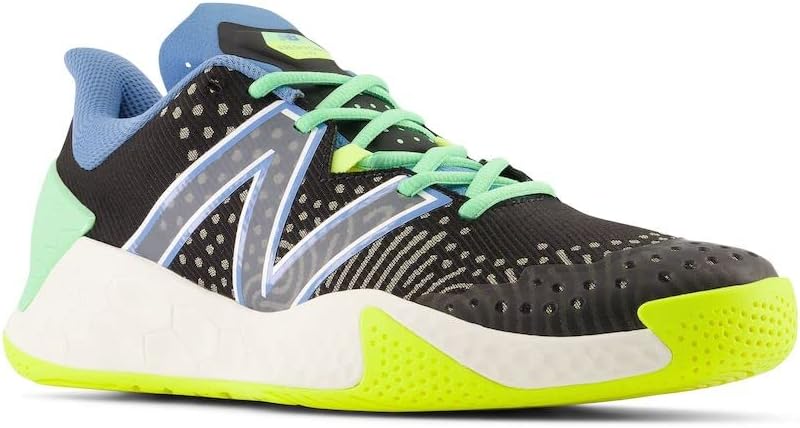 Мужские теннисные кроссовки New Balance Fresh Foam X Lav V2 для жесткого покрытия корта, черный/синий — фото 4