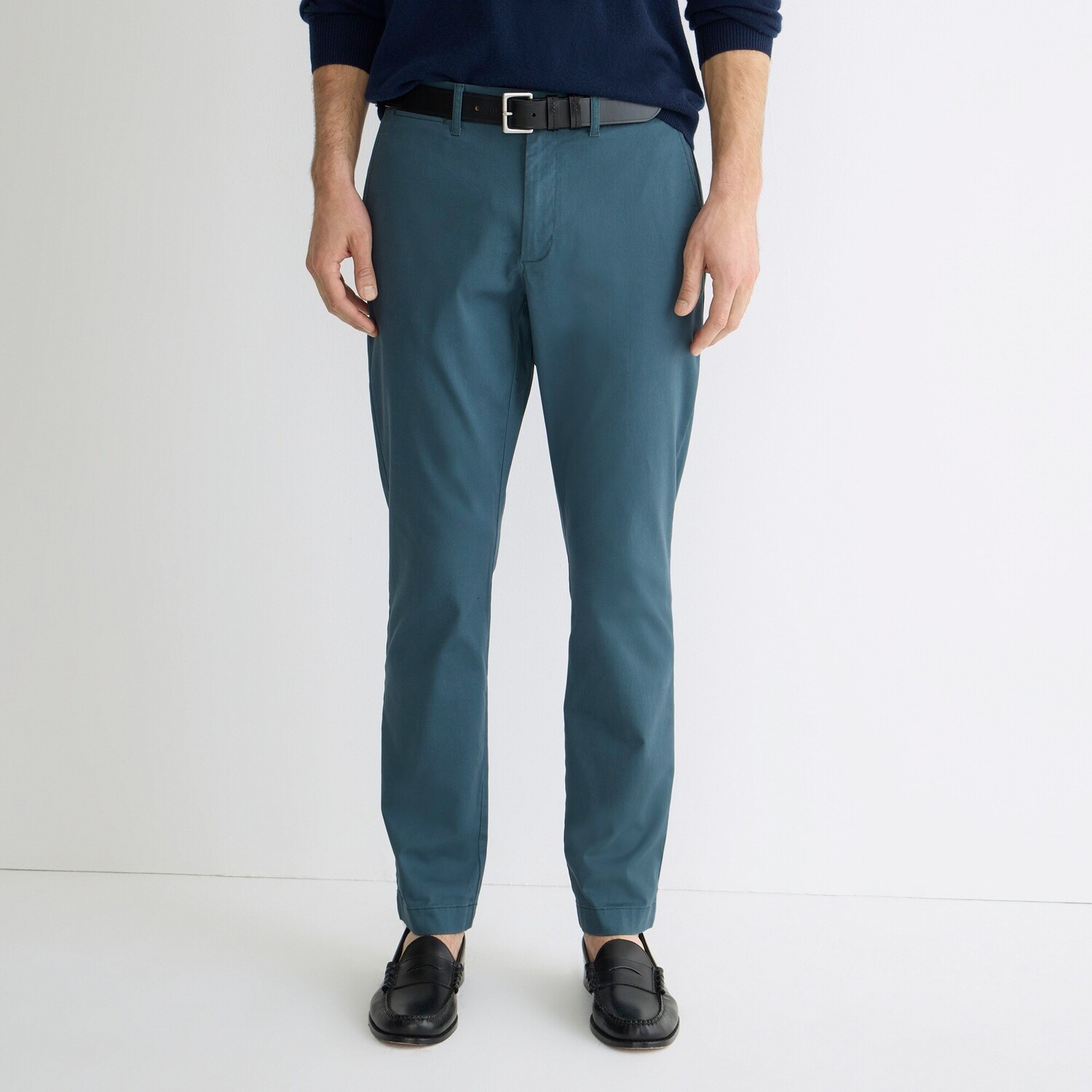 

770 прямые эластичные брюки-чиносы J.Crew, зеленый