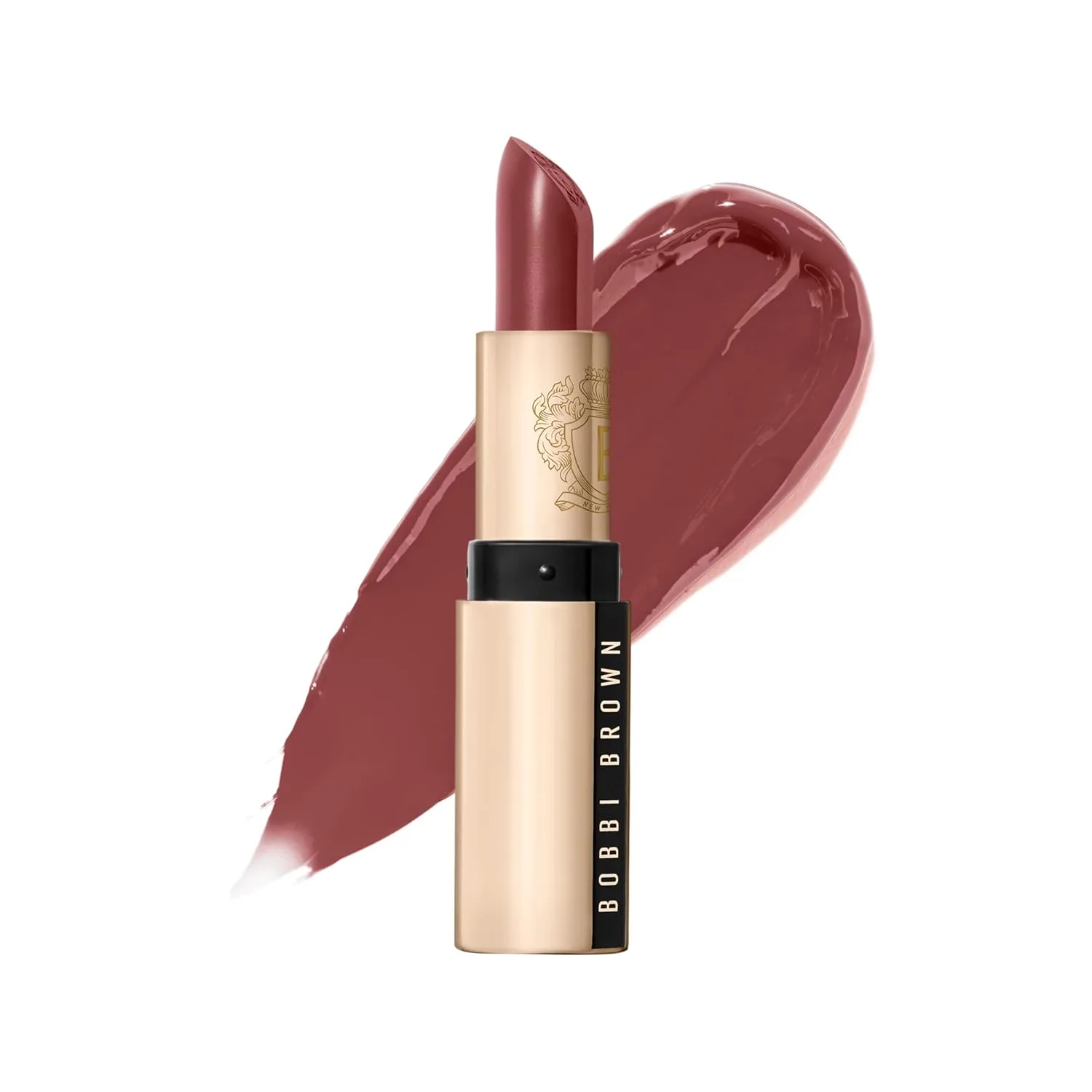 Помада Bobbi Brown Luxe | Яркая, ухаживающая за кожей помада для насыщенного сатинового финиша | Масло ромашки и воск из цветков жасмина, 0,12 унции, 06 Neutral Rose (Neutral pinky rose)