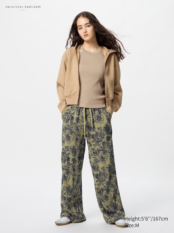 

Длинные брюки (принт) Uniqlo, зеленый