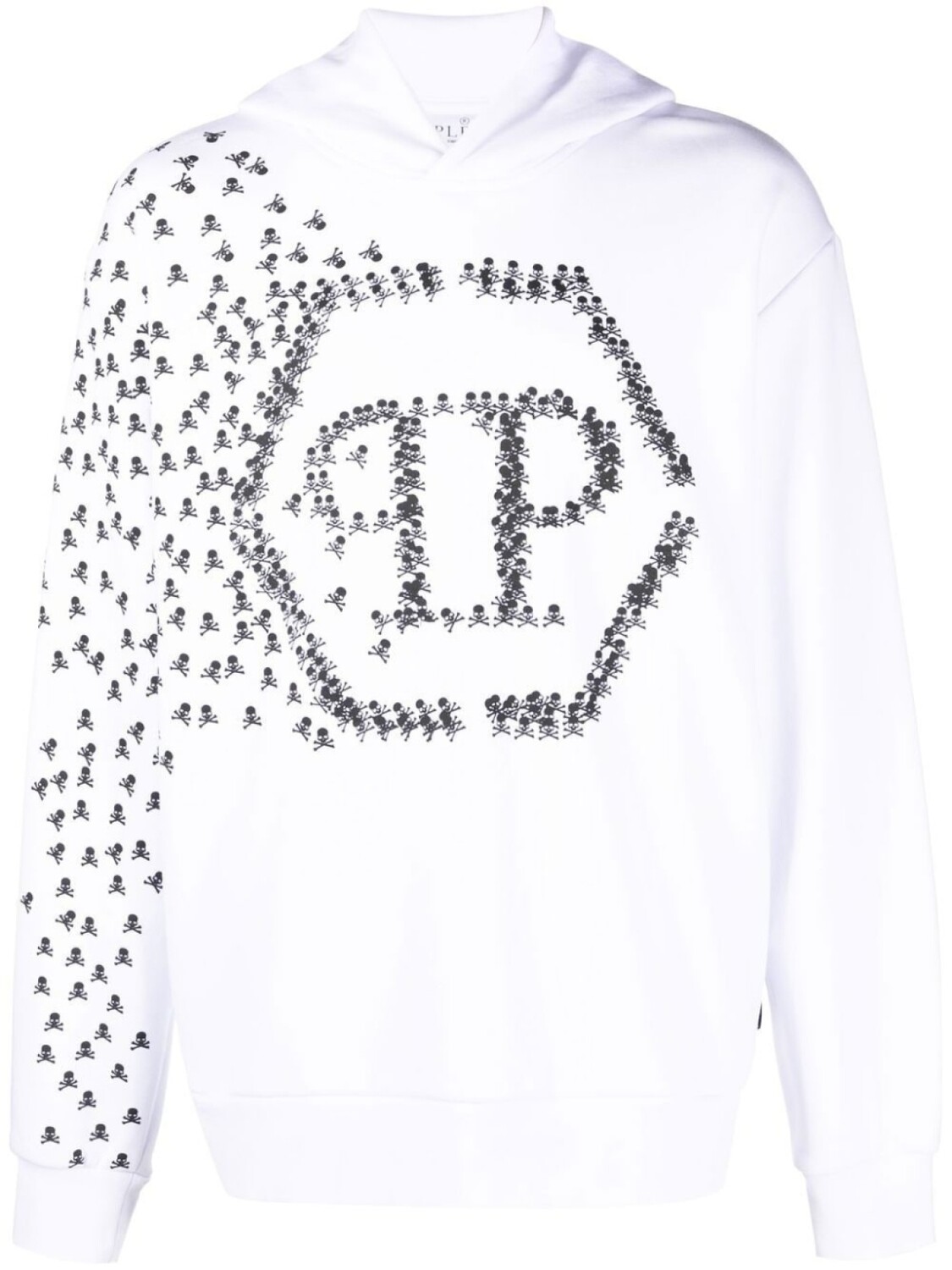 

Philipp Plein худи Skull and Bones, белый