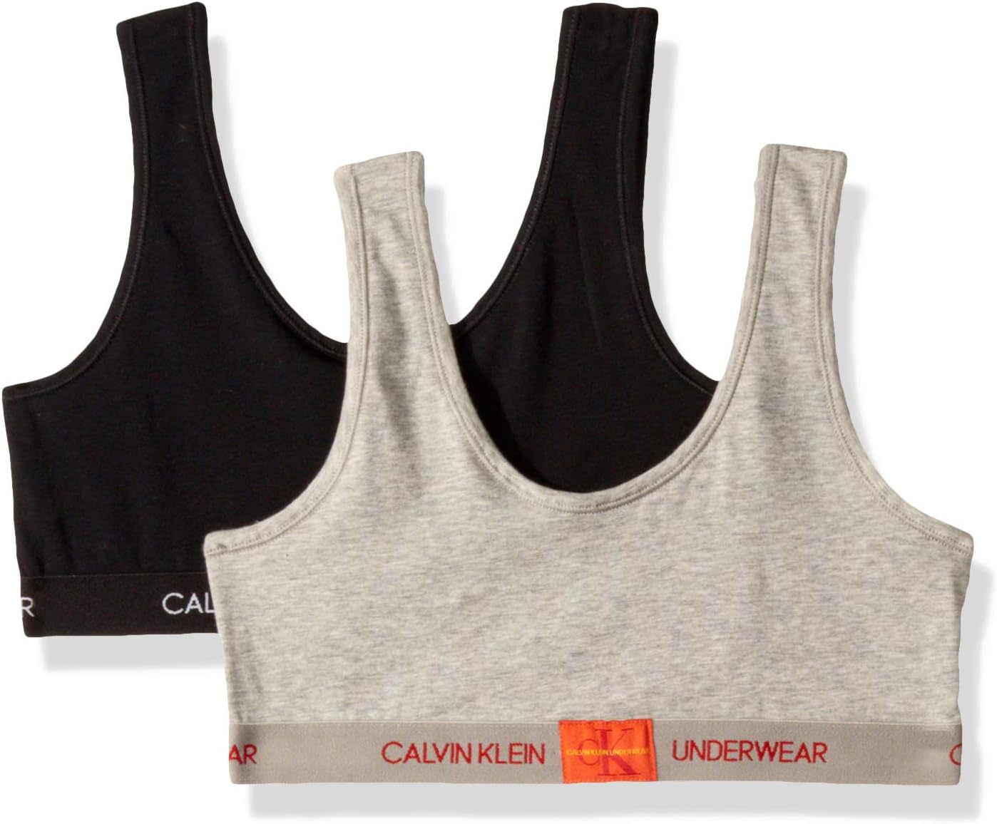 

Бюстгальтеры-бралетты Calvin Klein Girls Modern Cotton, поштучно и в упаковке, Black/Grey/Orange