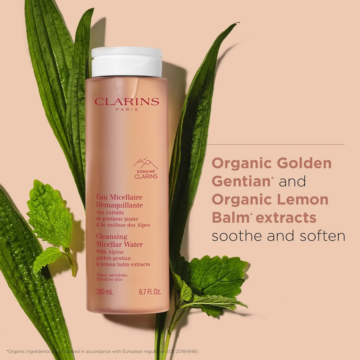 Мицеллярная вода Clarins — Очищающая для быстрого удаления макияжа, загрязнений и пыли, без смывания, для глаз, лица — фото 3