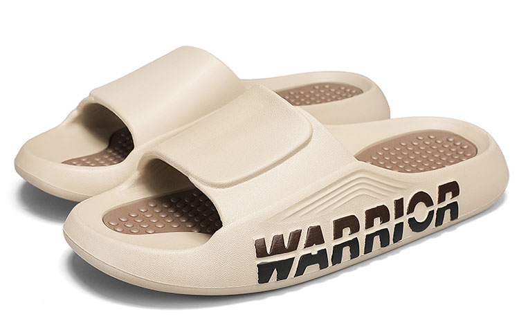 WARRIOR Тихие стойкие к истиранию слайдеры мужские хаки коричневый, цвет Khaki Brown — фото 4