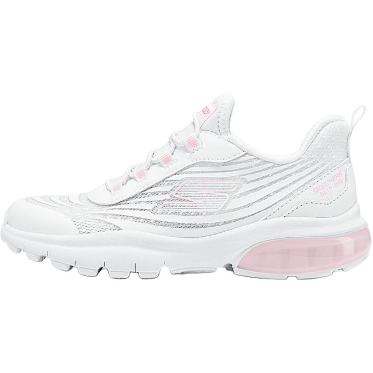 

Нескользящие износостойкие низкие детские кроссовки для повседневной носки Skechers Kids, белый