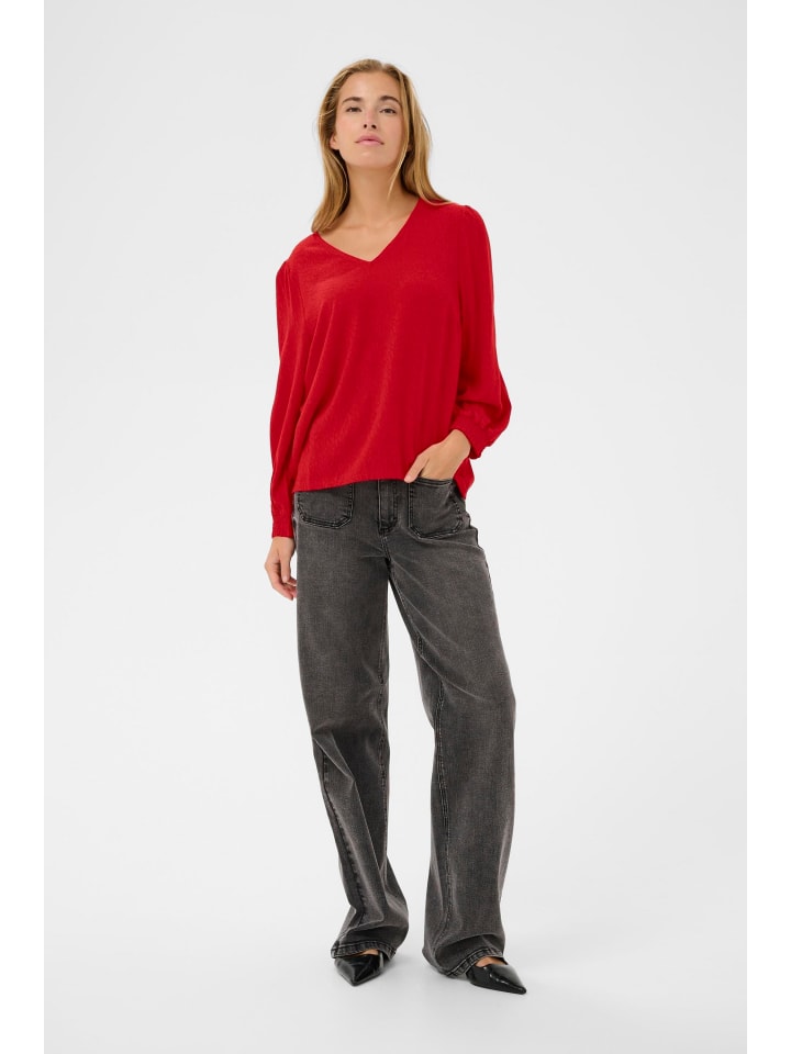 

Kaffe Блузка с длинными рукавами KApippa, стандартный крой, цвет Haute Red