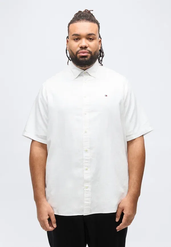 Рубашка Tommy Hilfiger Plus Regular Linen Blend Short Sleeve Shirt, белый