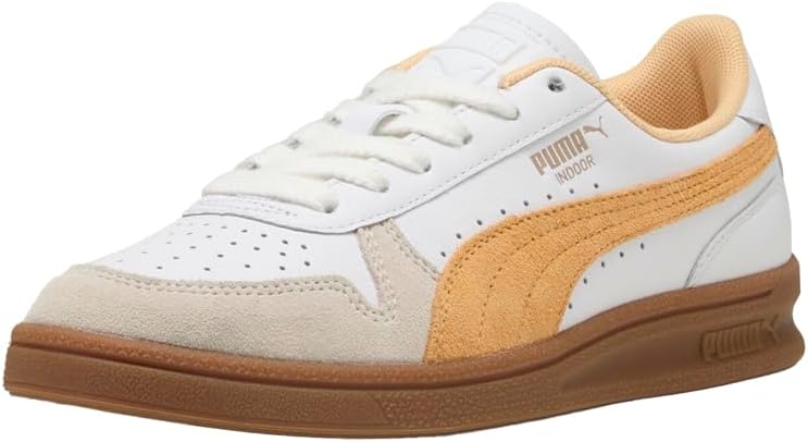 Мужские кроссовки PUMA для помещений с шнуровкой, повседневные - белые — фото 2