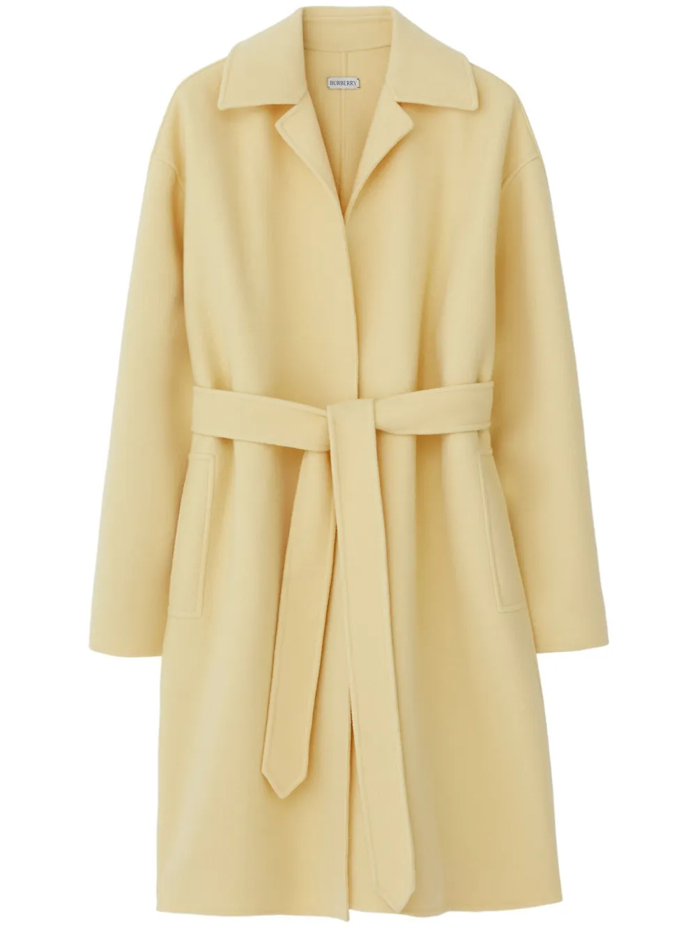 

Кашемировое пальто с поясом BURBERRY, нейтральный