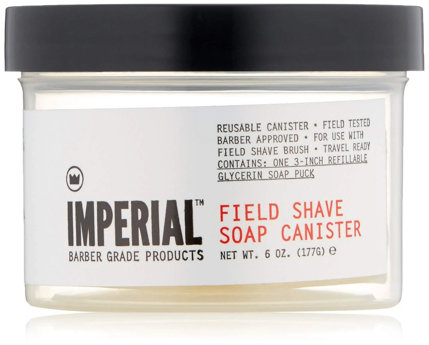 Мыло для бритья Imperial Barber Field в баночке, 6,2 унции.