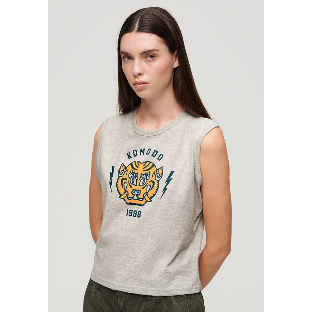 

Жилет Superdry Tiger Slim Vest, серый